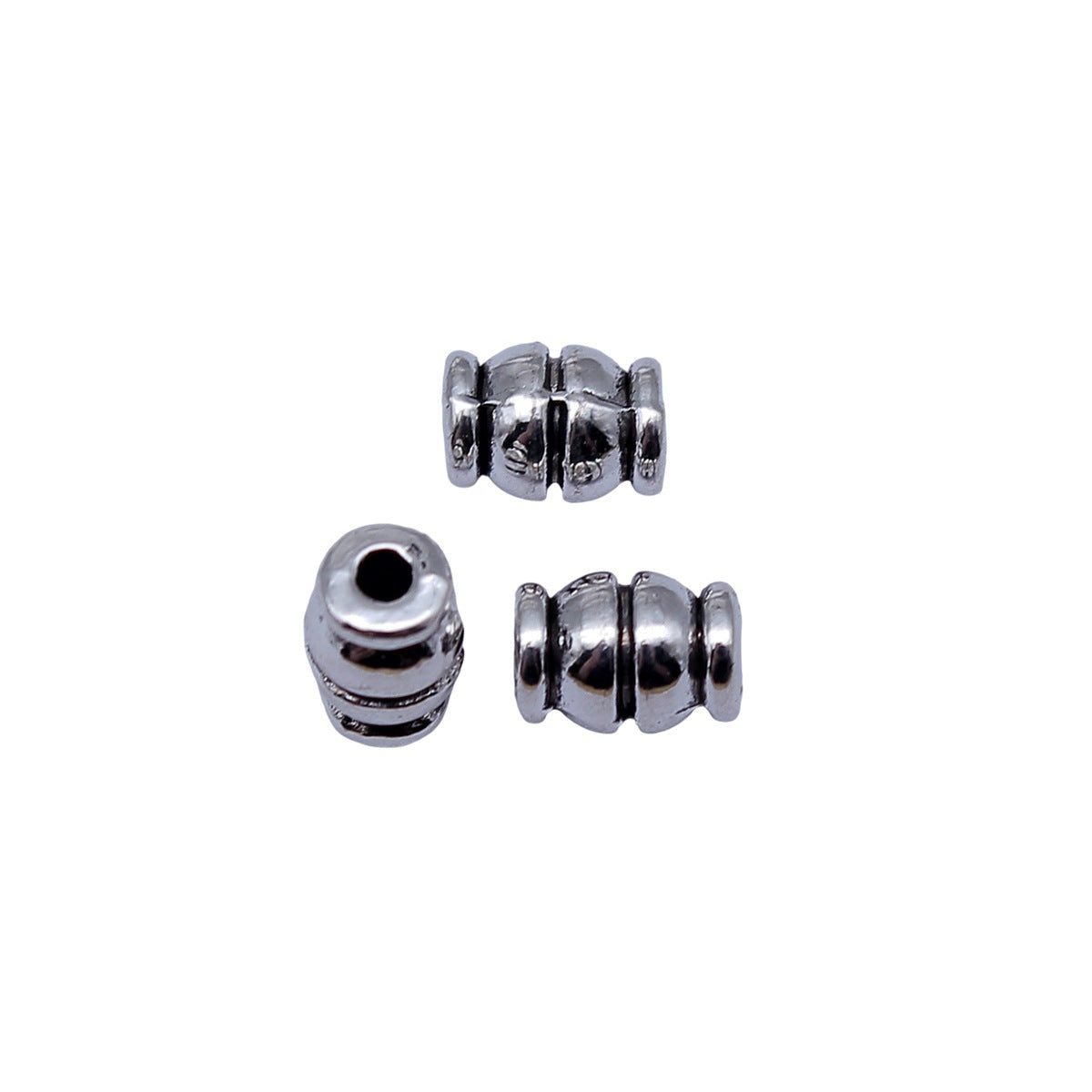 7.3x5x5mm 0.61g Antique Silver Zinc Alloy Tube Spacer Beads for Handmade Bracelet Jewelry Making
