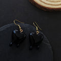 Dripping Anatomical Heart Drop Earrings in Six Color and Hook Finishes view 7