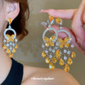Crystal Butterfly Circle Jewelry Collection with Reflective Details view 4