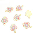 Enamel-Look And Printed Silver Gold Decorative Alloy Connectors in 18 Styles view 9
