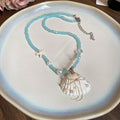 Assorted Beach Shell Starfish Beaded Necklace Collection view 6