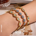 Blue Crystal Sea Creature Bracelet Collection in Three Designs view 1