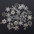 Alloy Metallic Snowflake Metal Charms with 9 Listed Options view 2