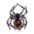 Large Crystal Spider Brooch in Six Colors for Jackets, Coats, and Scarves view 5