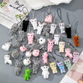 Flocked Mini Animal Phone Strap Charms 34 Color Styles view 5
