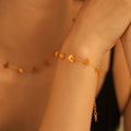Gold Chain Stone Chip Station Necklaces Bracelets 20 Colors view 8