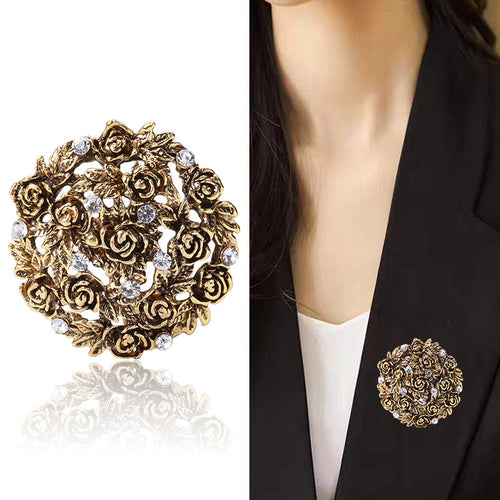 Angled product view showing the brooch surface details