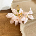 Fabric Twin Flower U Pin Hair Sticks Four Color Options view 9