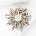 Crystal Teardrop Petal Flower Brooch Four Color Options view 3