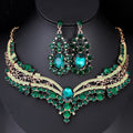 Black Silver Tone Lock Six Designs Metal Necklace and Earring Set view 9