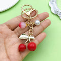 Strawberry and Cherry Charm Keychains in 47 Pictured Variations for Bags and Keys view 1
