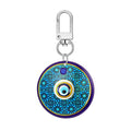 Twelve Piece Printed Round Evil Eye and Hamsa Clip Keychain Set view 2