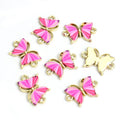 Enamel-Look And Printed Silver Gold Butterfly Alloy Pendant Components in 20 Styles view 10