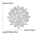 Crystal Sunflower Brooch in Gold or Silver Tone for Jackets and Scarves view 7