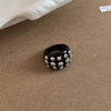 Black Stud Ring