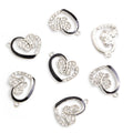 Enamel-Look And Crystal-Accented Gold Silver Butterfly Pendant Components in 2 Styles view 4