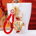 Jeweled Fish Keychains in Multiple Shapes, Colors and Braided Options view 3