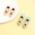 Crystal Ballet Slipper Enamel Charm in Blue or Pink view 2