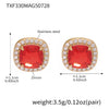 Gold Red Studs