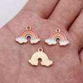 Enamel Rainbow and Cloud Charms in Two Colors for Jewelry and Craft Making view 7
