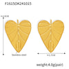 Gold Heart Studs