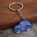 Metal Cartoon Car Keychain in Seven Color Finishes view 3