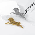 Gold Tone Horse Two Designs Metal Brooch Pin 8.3 x 3.5 cm view 4
