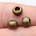 Smooth Barrel Large Hole Beads in 6 Metal Finishes for Jewelry Making view 6