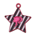 Pink Enamel Zinc Alloy Barbie Theme Charm Pendant for DIY Keychain Earrings Bracelet