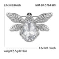 Crystal Bee Brooch With Large Teardrop Gem in Four Colors view 6