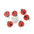 Enamel-Look Silver Gold Ladybug Alloy Charms in 14 Styles view 6