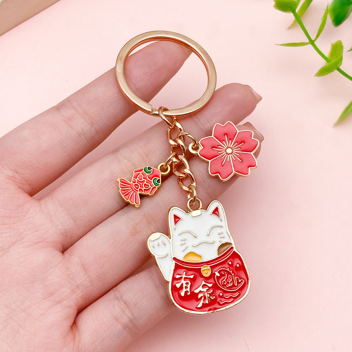 Flower Charm Keychains in 16 Pictured Variations for Bags and Keys