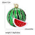 Round Watermelon Enamel Brooch with Slice for Jackets, Coats, and Scarves view 6