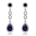 Blue Silver Tone Horse Five Designs Metal Dangle Earrings view 10