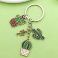 Cactus Charm Keychains, Multicolor And Silver-Tone, 2 Styles view 4