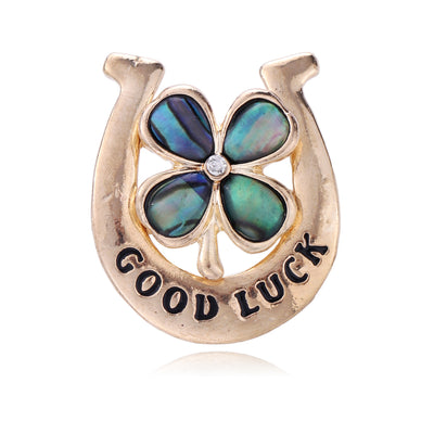 Front product view of the lucky horseshoe charm