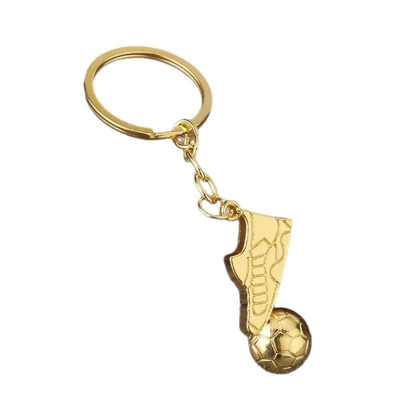 Rotating Soccer and Basketball Zinc Alloy Keychain Sports Souvenir