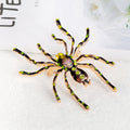 Yellow Gold Tone Spider Metal Brooch Pin for Jackets and Lapels view 3