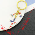 Independence Day Star and Flag Enamel Keychains, 8 Designs view 8