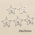 Open Star And Crescent Charms Jewelry Making Components view 12
