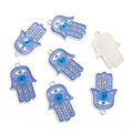 Enamel-Look Silver Gold Evil Eye Alloy Charms in 10 Styles view 8
