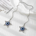 Silver Tone Blue Evil Eye Rearview Mirror Hanging Ornaments in Ten Designs view 6