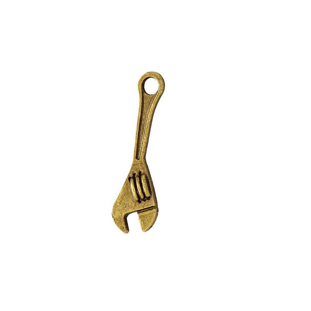 24×7mm Mini Wrench Alloy Keychain Charm