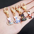 Four-Style Printed Cat and Heart Lobster Clasp Charm Assortment view 3