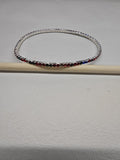 Single Row Stretch Crystal Bracelets Silver 8 Colors view 7