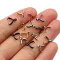 Stainless Steel Pinch Pendant Bails in Four Metallic Finishes view 4