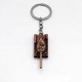 Tank Model Keychain in Three Antique Color Finishes view 3