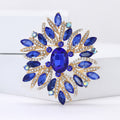 Oversized Radiating Crystal Brooch in Nine Colorways view 4