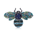 Jeweled Bee Brooch for Jackets Scarves and Coats and Lapels view 3