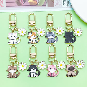 Cat Charm Keychains in 59 Pictured Variations for Bags and Keys